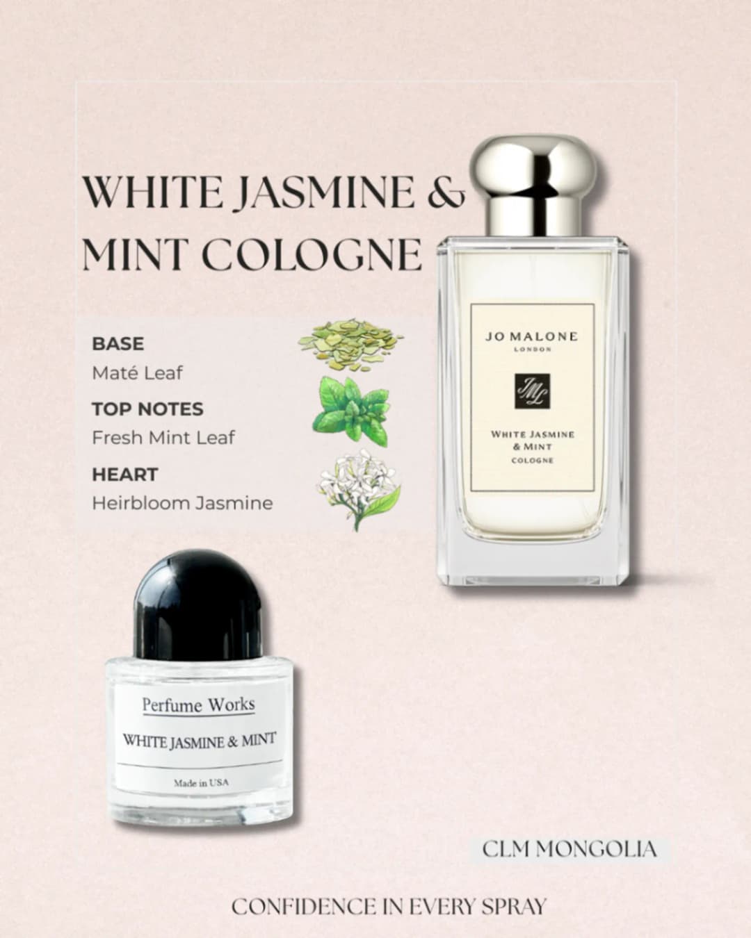 Jo Malone WHITE JASMINE & MINT COLOGNE, 30ml/50ml - 2