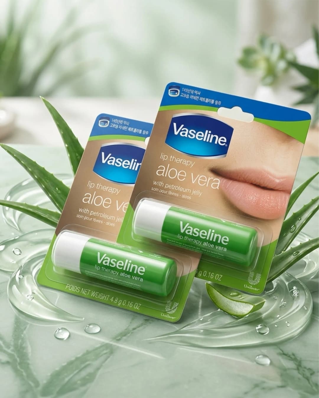 Vaseline Lip Therapy Aloe Vera, 2p /Уруул өнгөлөгч/ DO - 1