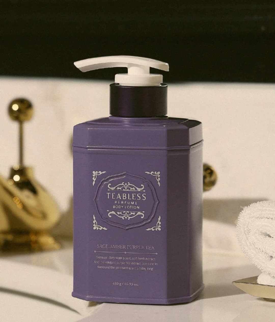 Teabless Perfume Body Lotion Sage Amber Purple Tea, 480ml /Биеийн лосьон/ - 3
