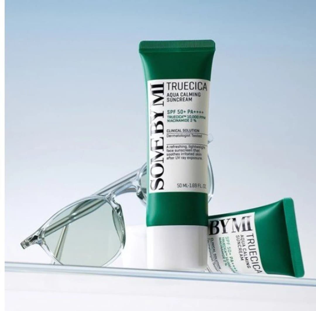 Some By Mi Truecica Aqua Calming Sun Cream Spf50+ Pa++++ /Нарны тос/ - 5