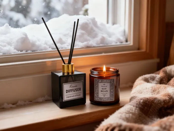 Perfume Works Candle & Diffuser set + Starbucks Hot Cocoa