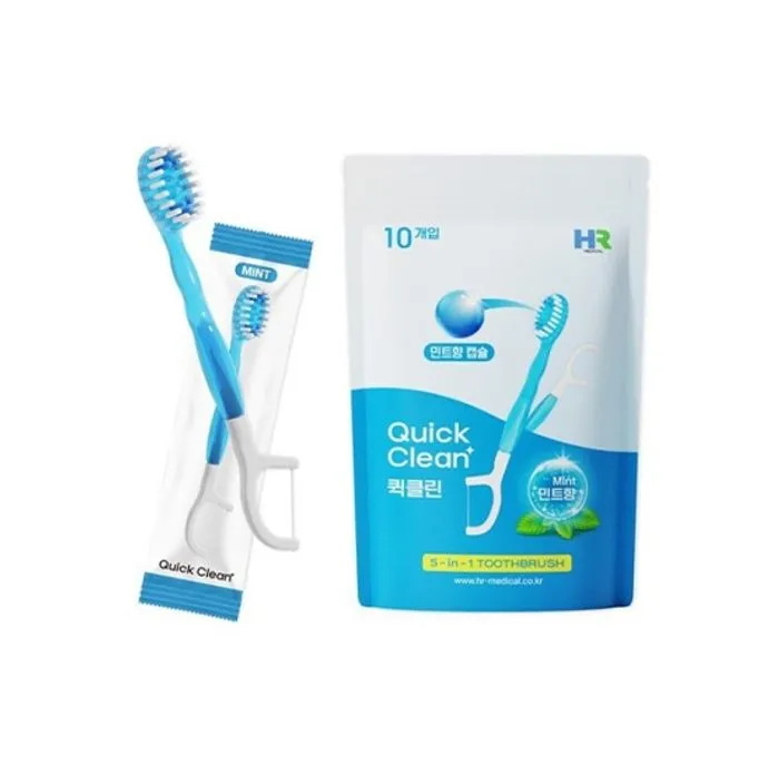 QuickClean Disposable Mini Toothbrush,10p /Шүдний сойз/ - 1