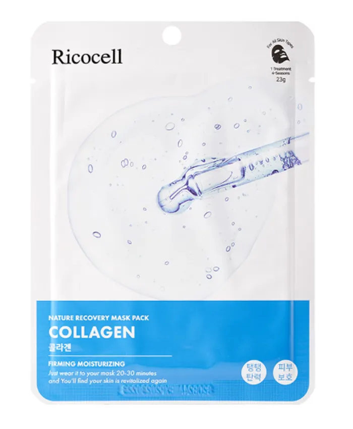 Ricocell Nature Recovery Collagen Mask,1p /Салфеткан маск/ - 1