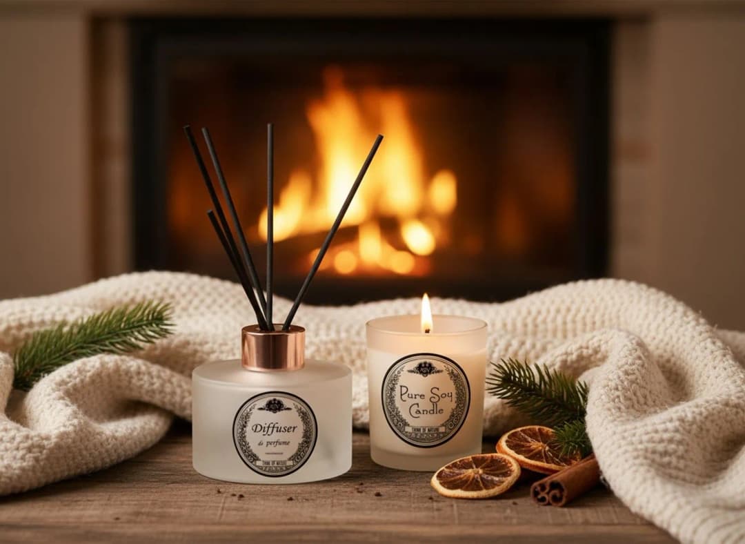 Perfume Works Candle & Diffuser set + Starbucks Hot Cocoa - 4