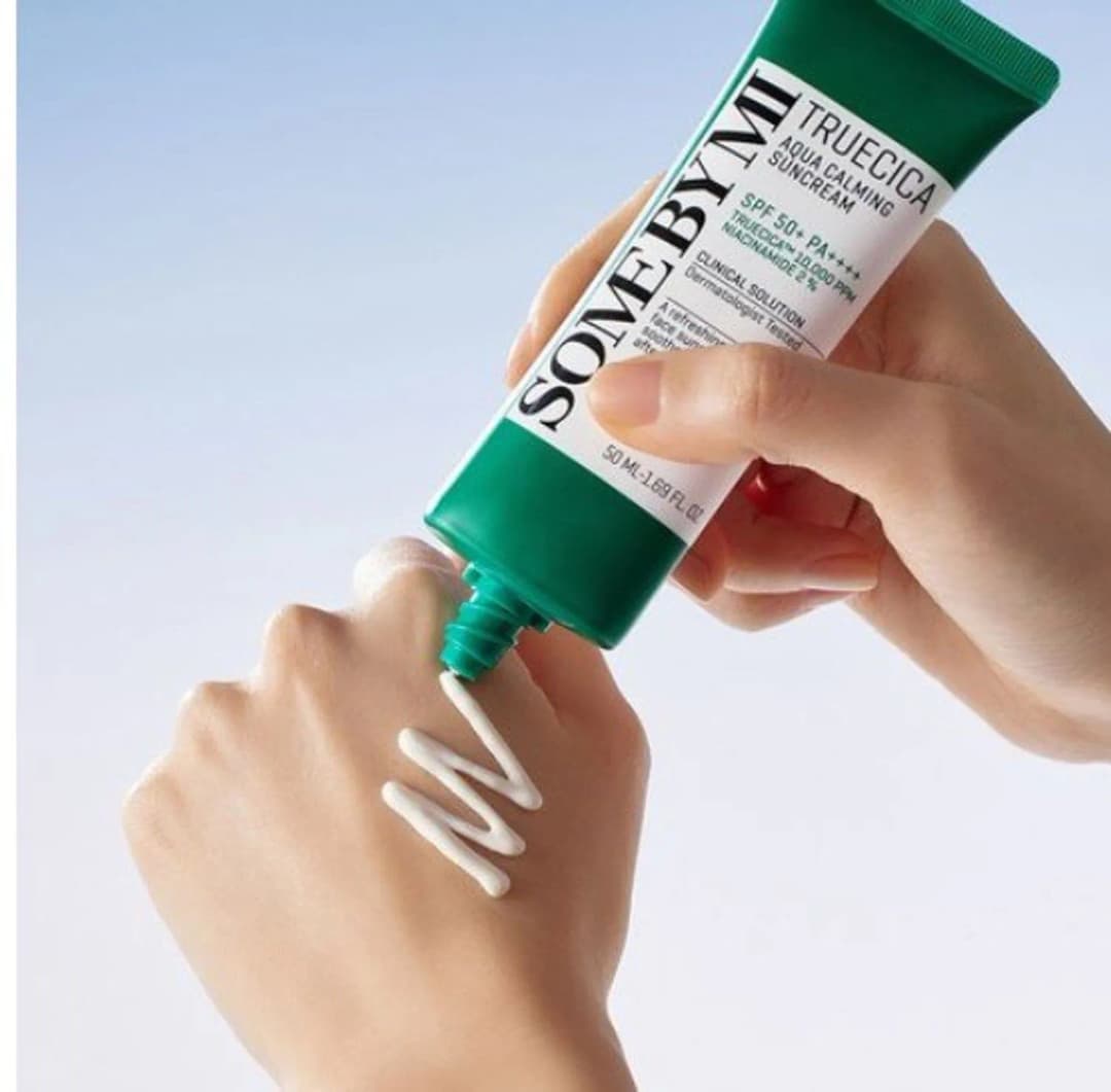 Some By Mi Truecica Aqua Calming Sun Cream Spf50+ Pa++++ /Нарны тос/ - 4