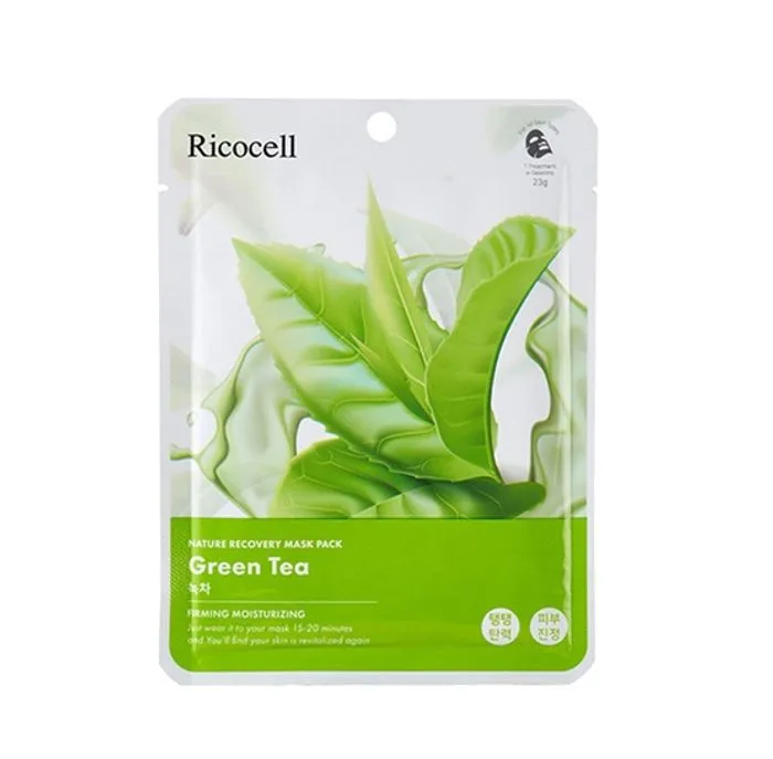 Ricocell Nature Recovery Green Tea Mask, 1p /Салфеткан маск/