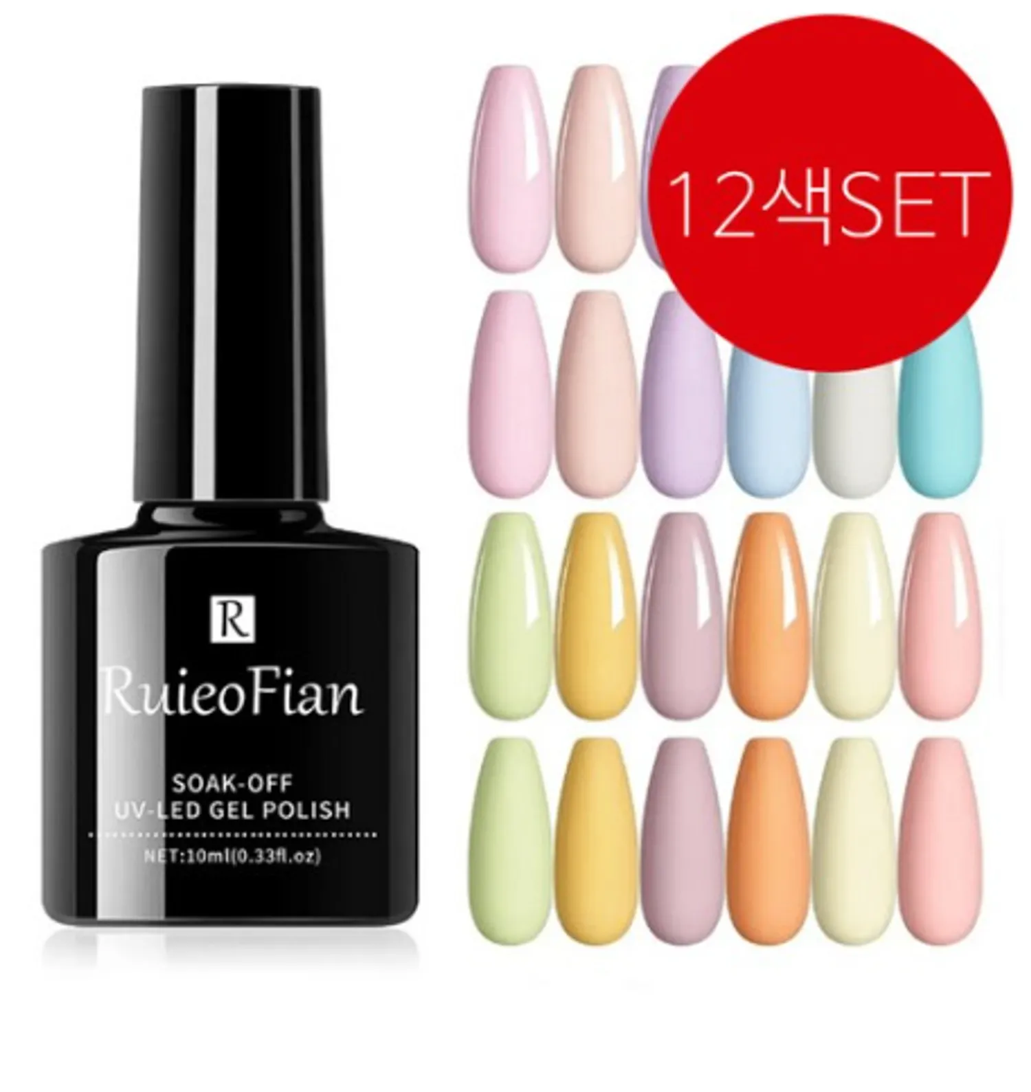 Teroman Gel Nail Art Polish Pastel 12 Color Set /Гелэн хумсны будаг/ - 2